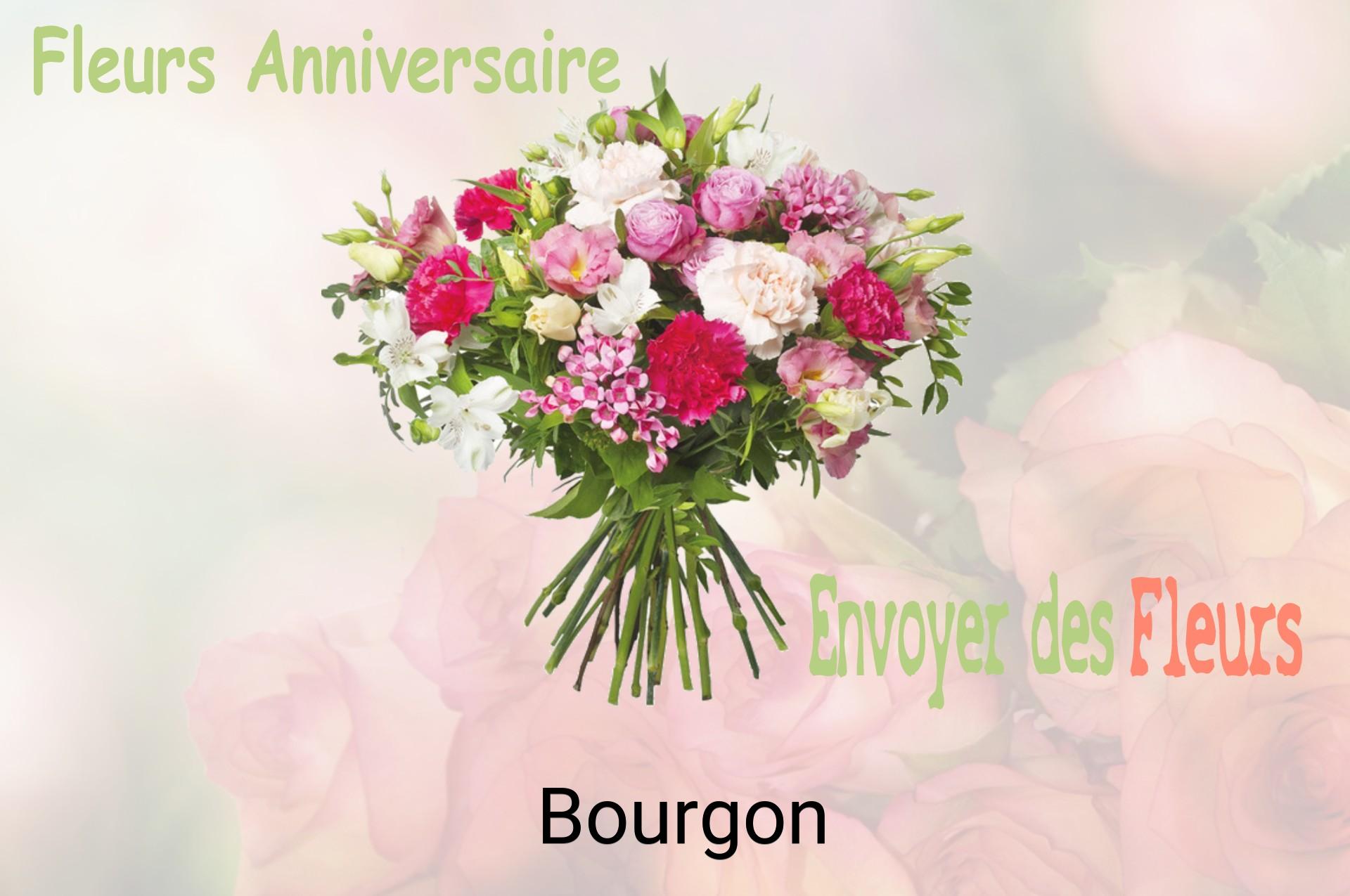 Bouquet de fleurs d’anniversaire livré à Bourgon