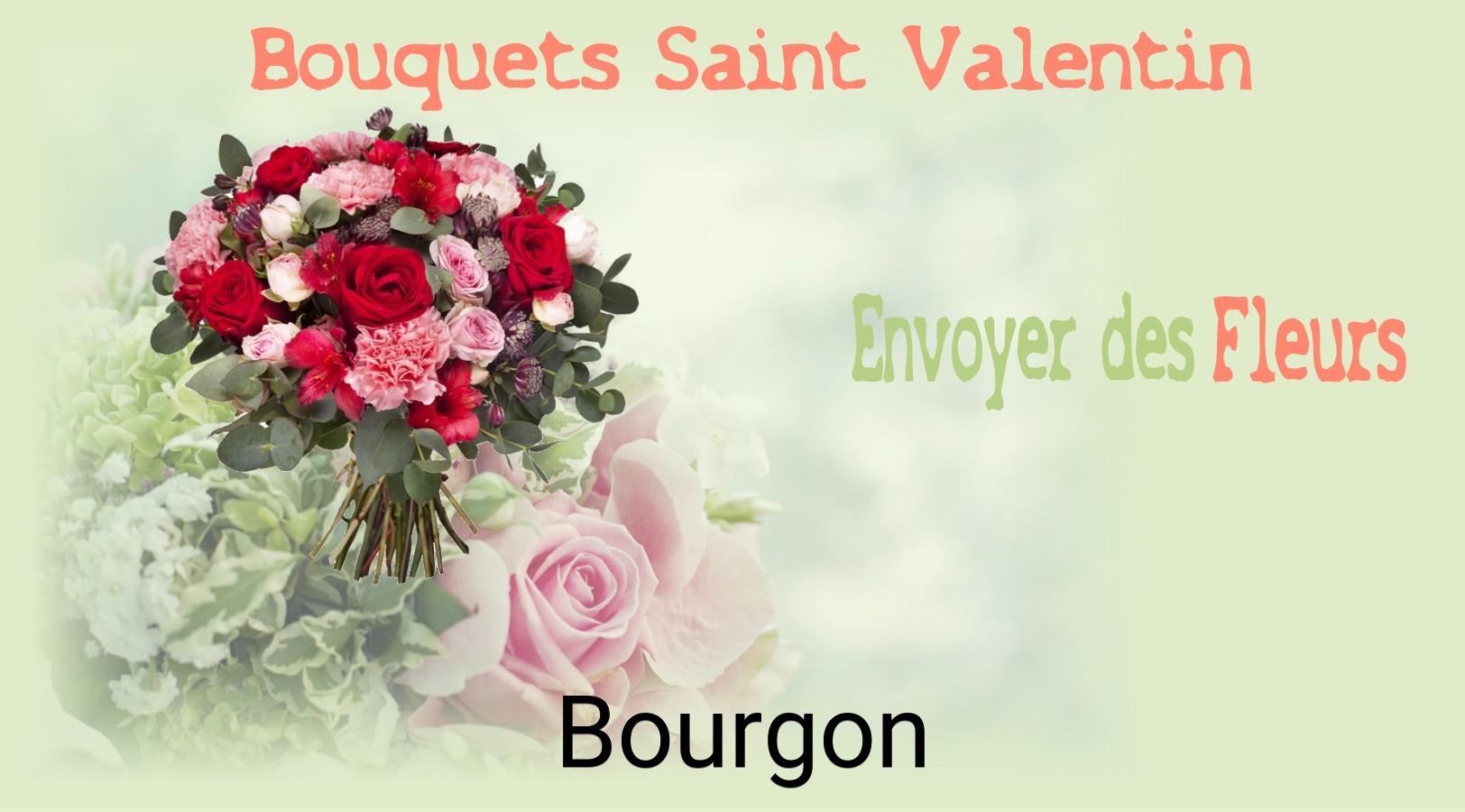 Roses de Saint-Valentin livrées à Bourgon
